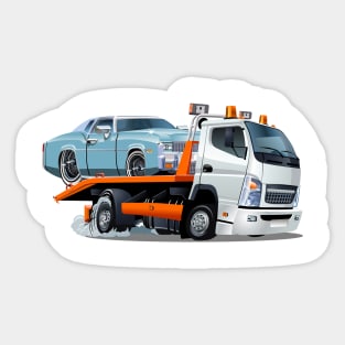 Cartoon tow truck Sticker